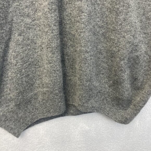 Arandu Wool V-Neck Sweater Mens Large Gray Pullover Soft Knit Preppy Old Money - Picture 10 of 16